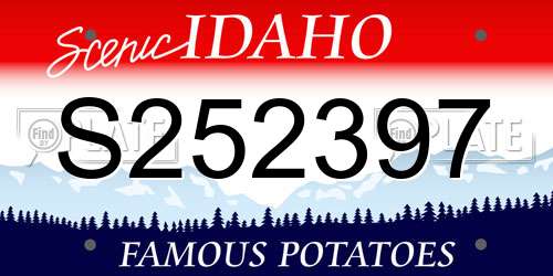 S252397 Idaho License Plate