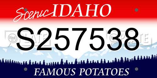 S257538 Idaho License Plate