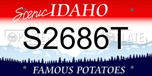 S2686T Idaho License Plate