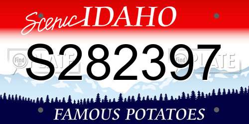 S282397 Idaho License Plate
