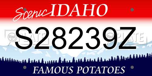 S28239Z Idaho License Plate