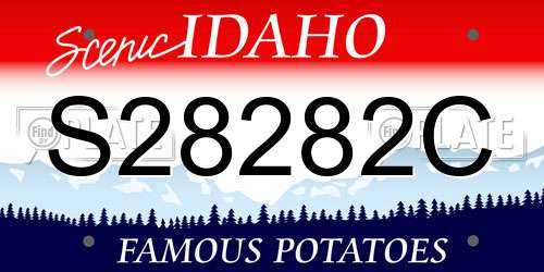 S28282C Idaho License Plate