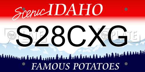 S28CXG Idaho License Plate