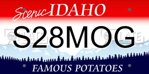 S28MOG Idaho License Plate