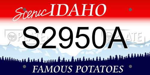 S2950A Idaho License Plate