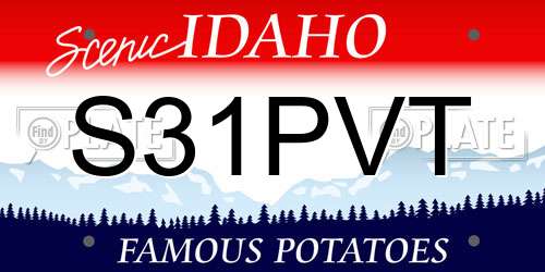 S31PVT Idaho License Plate