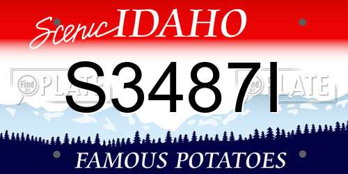 S3487I Idaho License Plate