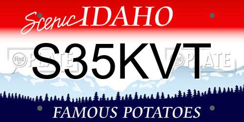 S35KVT Idaho License Plate