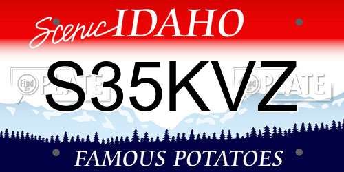 S35KVZ Idaho License Plate
