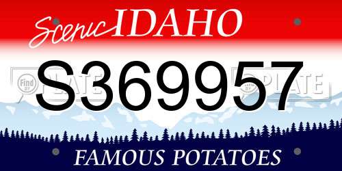 S369957 Idaho License Plate