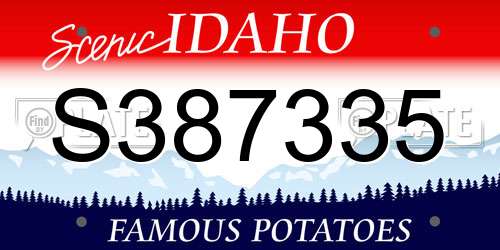 S387335 Idaho License Plate