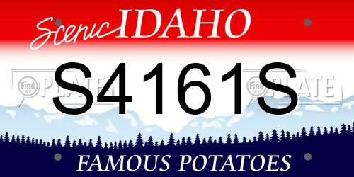S4161S Idaho License Plate