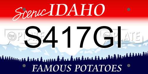 S417GI Idaho License Plate