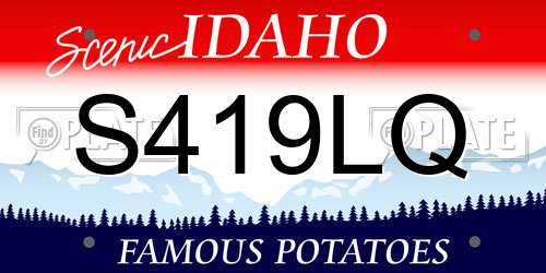 S419LQ Idaho License Plate