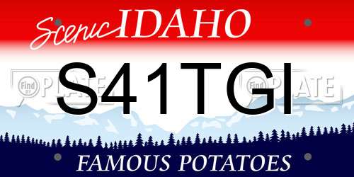 S41TGI Idaho License Plate