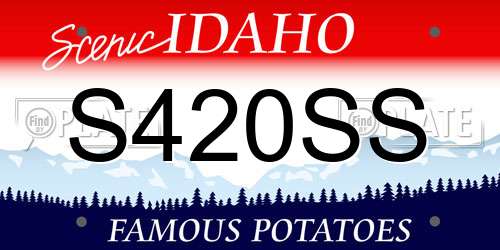 S420SS Idaho License Plate