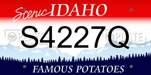 S4227Q Idaho License Plate