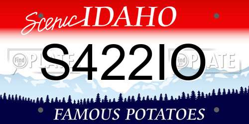 S422IO Idaho License Plate
