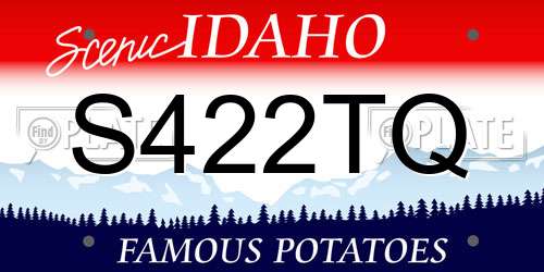 S422TQ Idaho License Plate