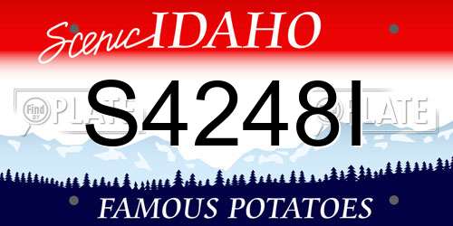 S4248I Idaho License Plate