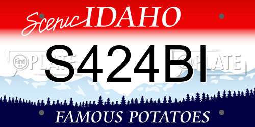 S424BI Idaho License Plate