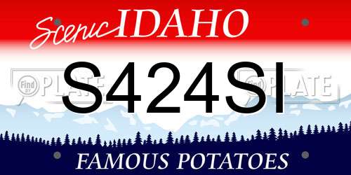 S424SI Idaho License Plate