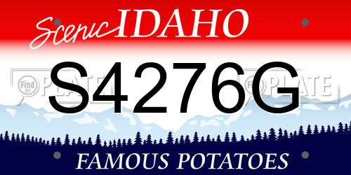 S4276G Idaho License Plate