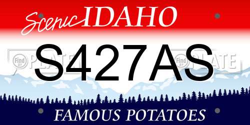 S427AS Idaho License Plate
