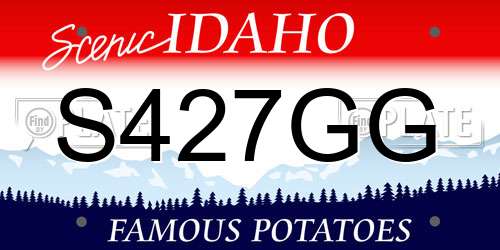 S427GG Idaho License Plate