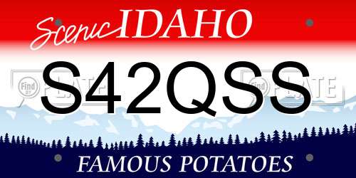 S42QSS Idaho License Plate