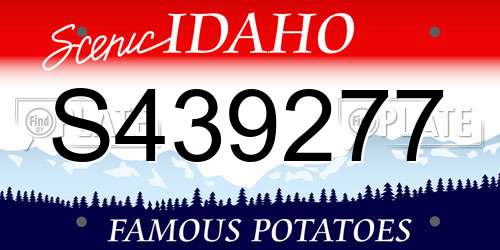 S439277 Idaho License Plate