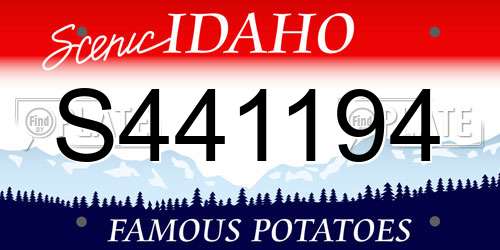 S441194 Idaho License Plate