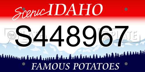 S448967 Idaho License Plate