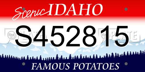 S452815 Idaho License Plate