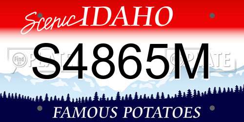 S4865M Idaho License Plate