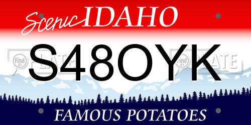 S48OYK Idaho License Plate