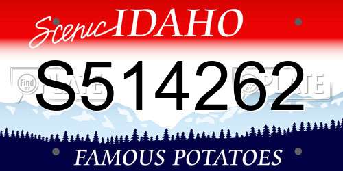 S514262 Idaho License Plate