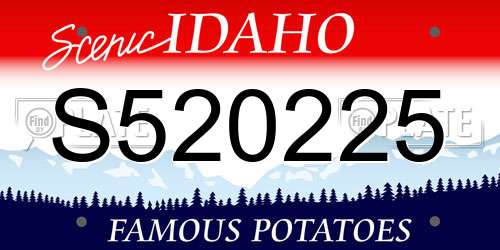 S520225 Idaho License Plate