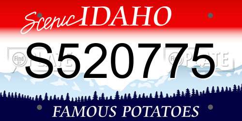 S520775 Idaho License Plate