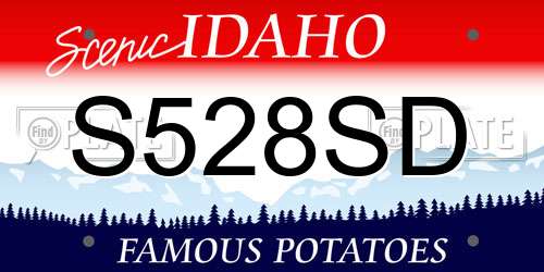 S528SD Idaho License Plate