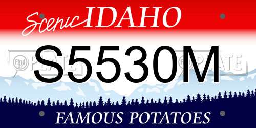 S5530M Idaho License Plate