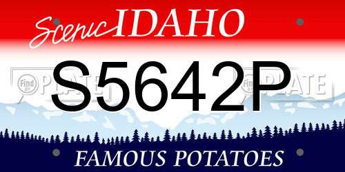 S5642P Idaho License Plate