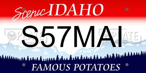 S57MAI Idaho License Plate