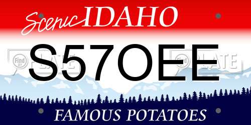 S57OEE Idaho License Plate