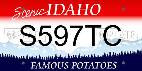 S597TC Idaho License Plate
