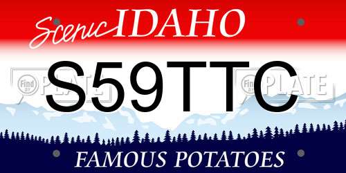 S59TTC Idaho License Plate