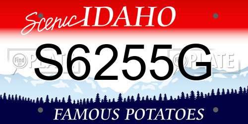 S6255G Idaho License Plate