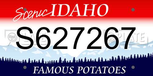 S627267 Idaho License Plate