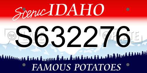 S632276 Idaho License Plate