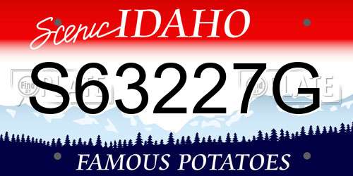 S63227G Idaho License Plate